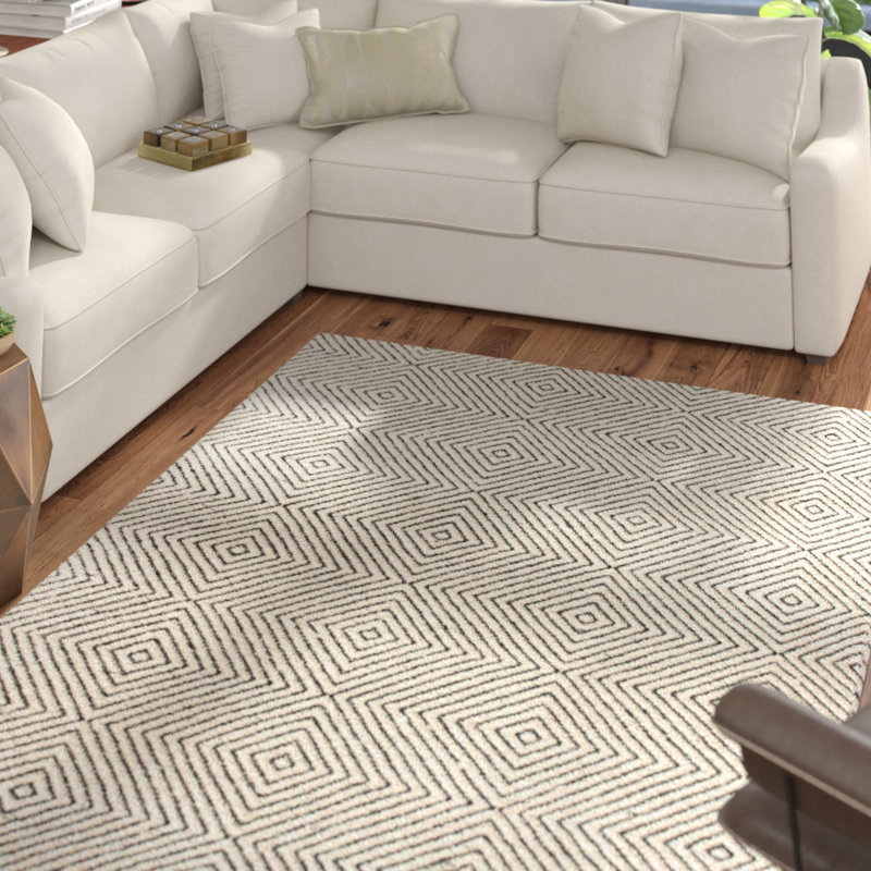 Mercury Row Marcelo Hand Woven Ivory Area Rug & Reviews Wayfair